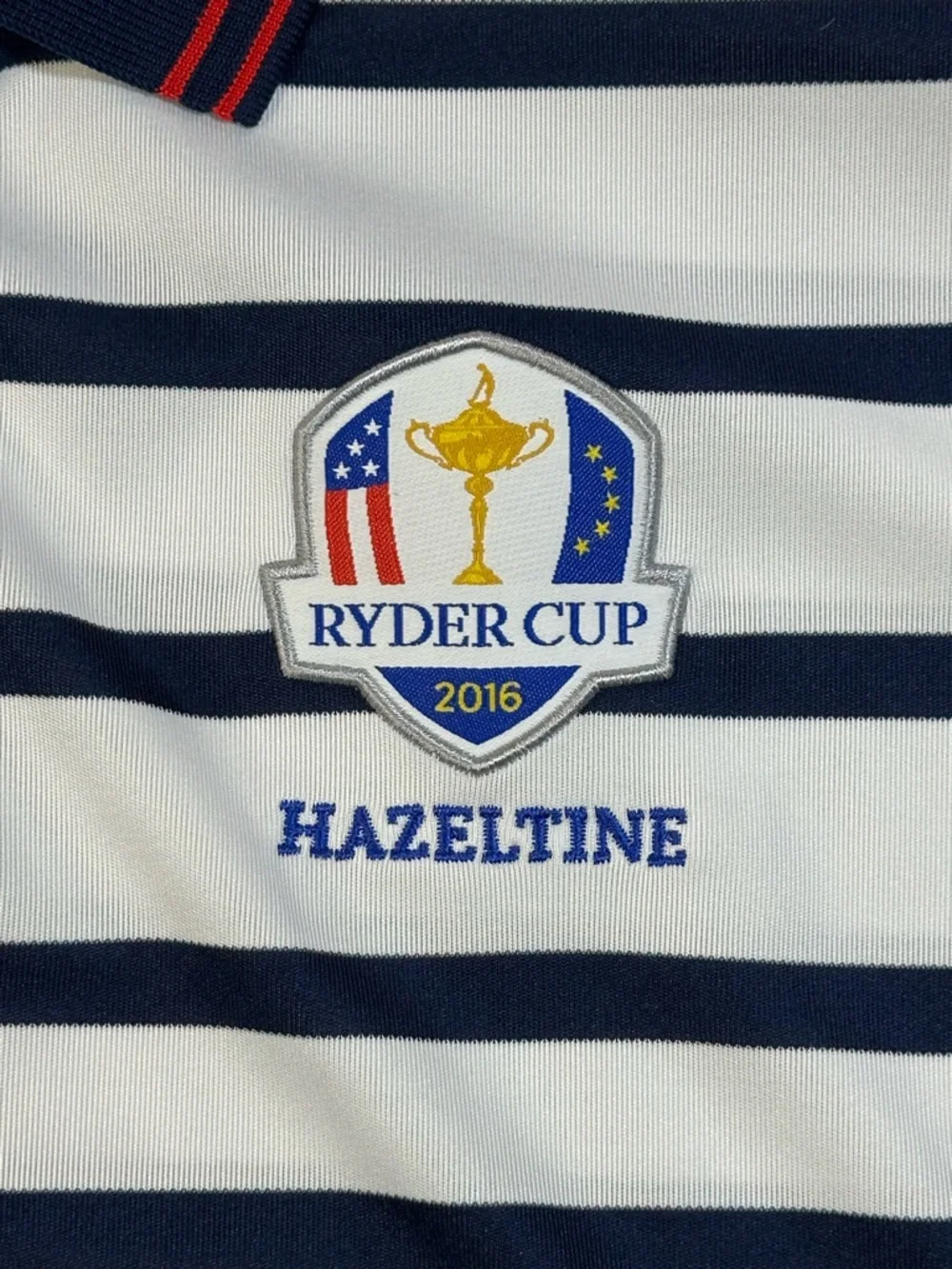 Polo Ralph Lauren 2016 Ryder Cup Hazeltine Striped Short Sleeve Shirt - Mens Med
